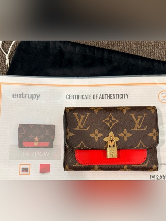 Louis Vuitton Handbags - 🌟Louis Vuitton Monogram Flower
Lock Wallet with Red accents🌟 (Authenticated)